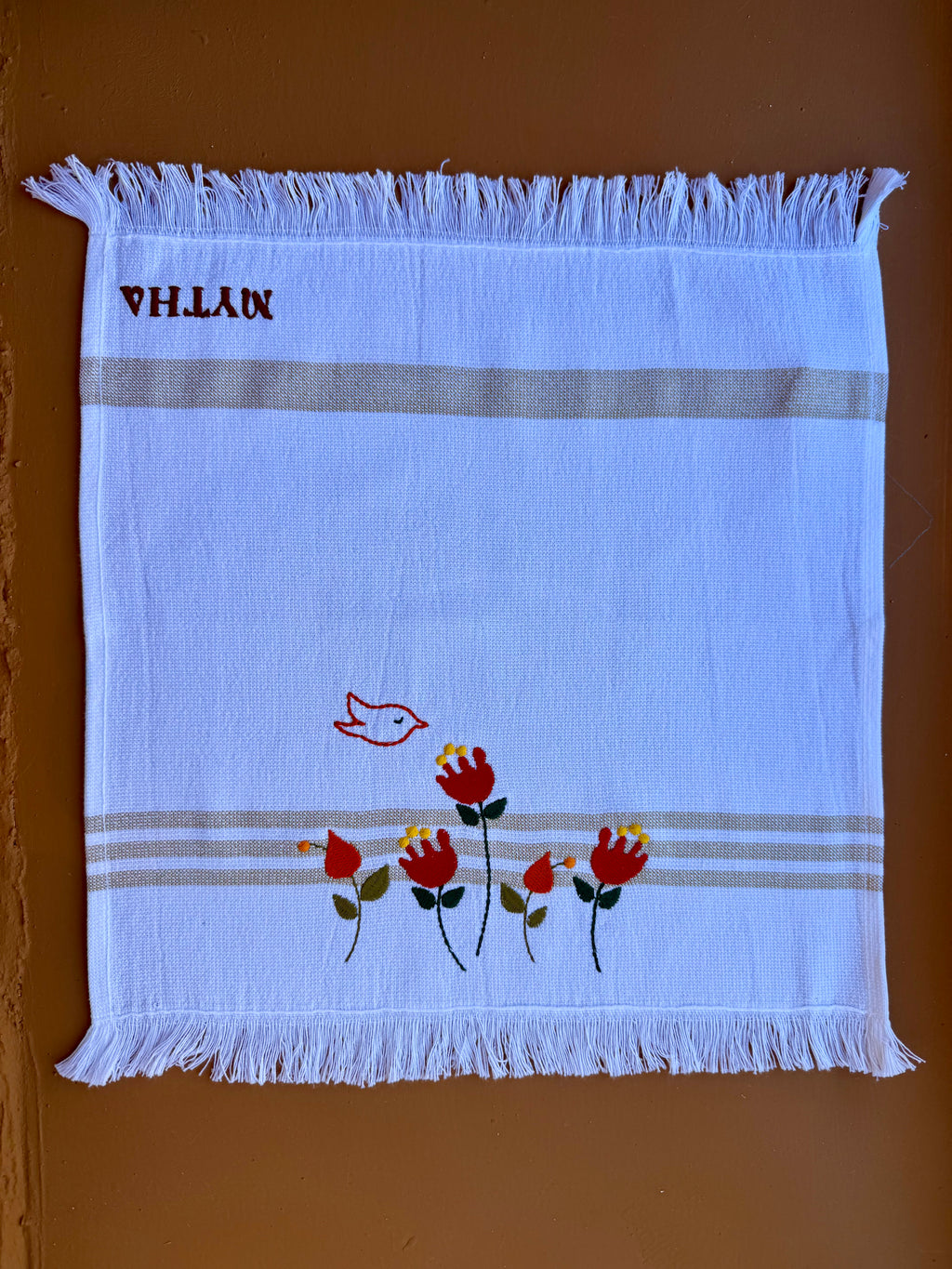 Mytha Banyo - El havlusu - Mytha Bahçe - Bej Çizgili