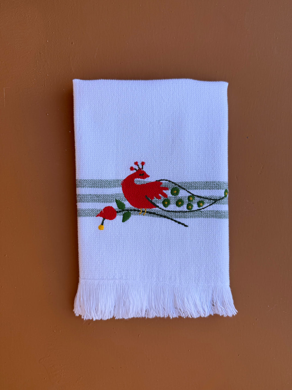 Mytha Banyo - El havlusu - Tavus - Yeşil Çizgili