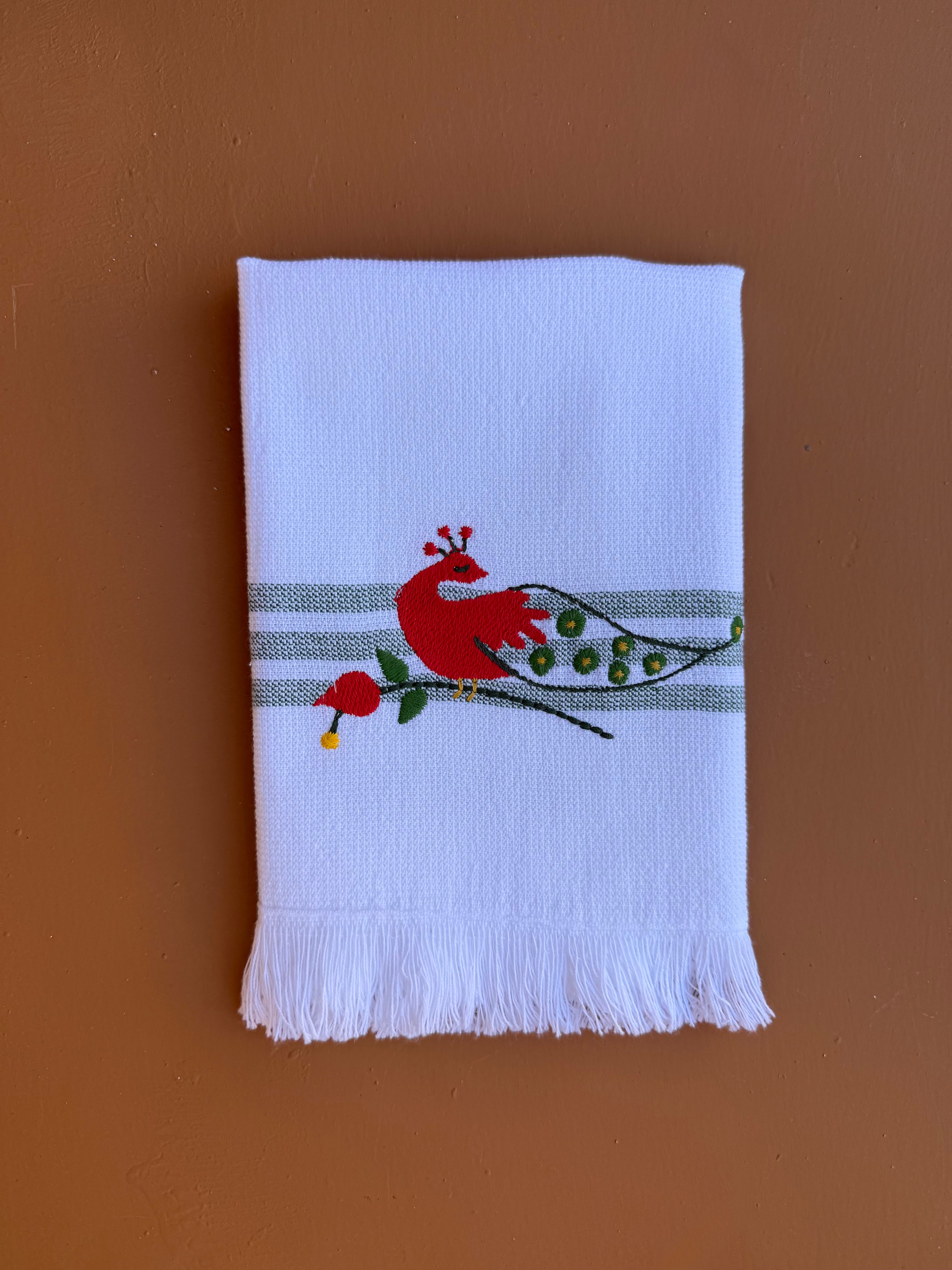 Mytha Banyo - El havlusu - Tavus - Yeşil Çizgili